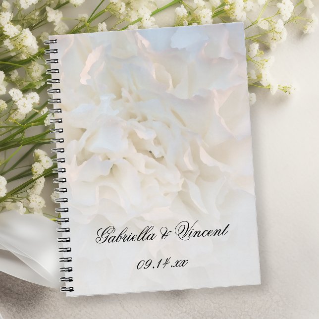 Cuaderno Boda de Flores de Carnación Blanca (Subido por el creador)