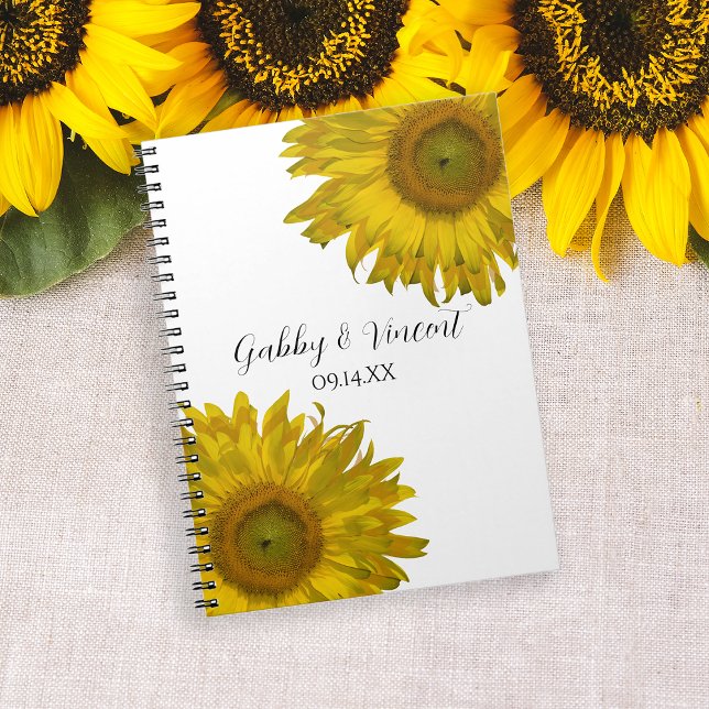 Cuaderno Boda de girasoles amarillos (Subido por el creador)
