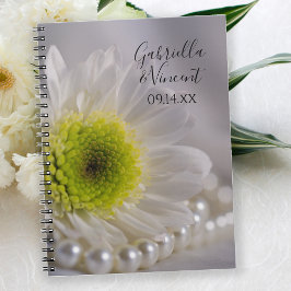 Cuaderno Boda de la margarita blanca y las perlas