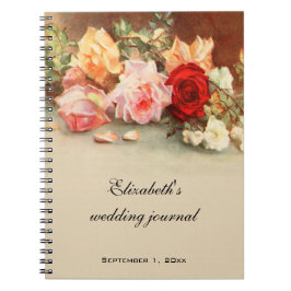 Cuaderno Boda de la Vintage, Rosas antiguos florales