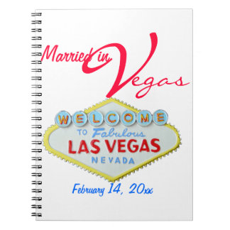 Cuaderno Boda de Las Vegas Nevada