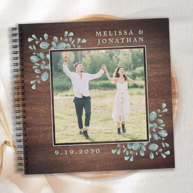 Cuaderno Boda de Madera Rústica Fotovegetal (Subido por el creador)