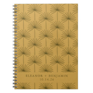 Cuaderno Boda de Mostaza y Oliva al Estilo Palm Springs de