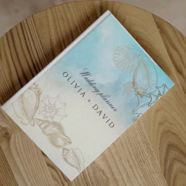 Cuaderno Boda de planeador de playa de la Boda marítima Sum