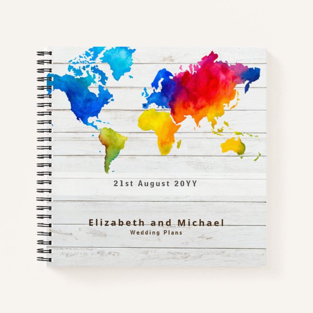 Cuaderno Boda de presupuesto PLANES Planificación Personali (Anverso)