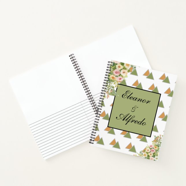 Cuaderno Boda de Rosa Acuarela  (Interior)