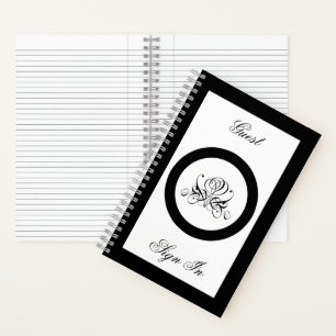 Cuaderno Boda de Rosa negro caligrafía