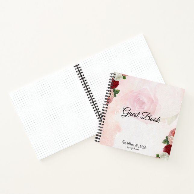 Cuaderno Boda de Rosas personalizados (Interior)