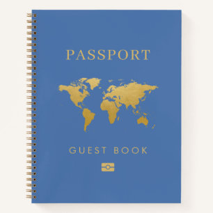 Cuaderno Boda de temas de viajes de Passport