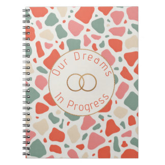 Cuaderno Boda de Terrazzo y Oro | Celebración Moderna y Div
