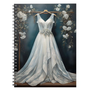 Cuaderno Boda de Vestido Blanco Inspirado en la Vintage