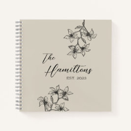 Cuaderno Boda del Boho Botanical Guest Book