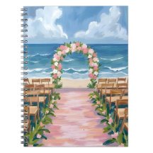 Boda en la Playa Paseo Floral Acuarela