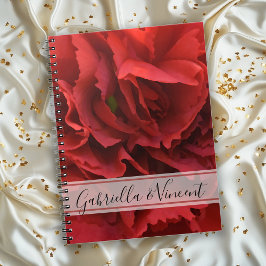 Cuaderno Boda floral de Carnation Rojo