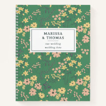 Boda floral verde boho moderna