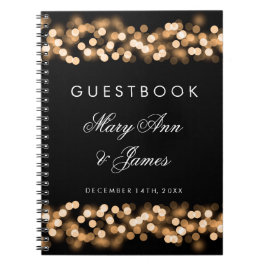 Cuaderno Boda Guestbook Gold Hollywood Glam