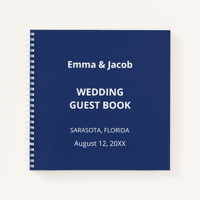 Cuaderno Boda moderno de Marina (Anverso)