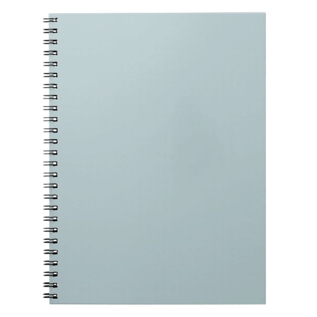 Cuaderno BODA Monocromo Verde Sage de Vidrio del Mar (Frente)
