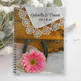 Cuaderno Boda occidental del país de la margarita rosa y el