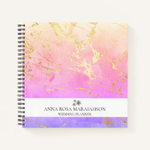 Cuaderno *~* Boda pastel de color rosado Gold AP3 