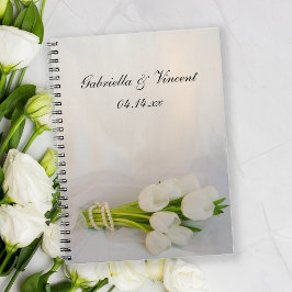 Cuaderno Boda Primaria de Tulipanes Blancos