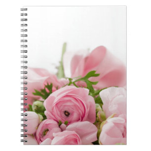 Cuaderno Boda romántico Amor Flor rosa suave Bouquet