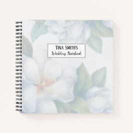 Cuaderno Boda Silver White Dogwood Blossom