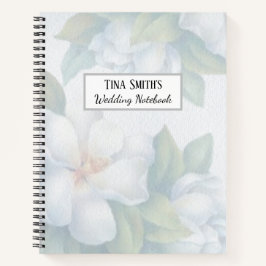 Cuaderno Boda Silver White Dogwood Blossom