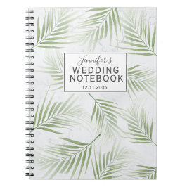 Cuaderno Boda verde de salchicha tropical