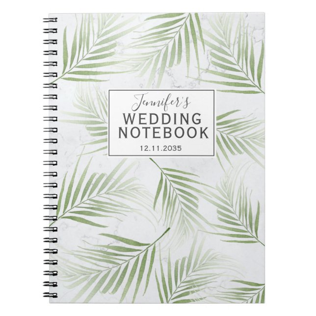 Cuaderno Boda verde de salchicha tropical (Frente)