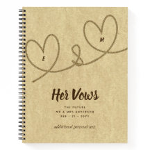 Boda Vows Journal Personalizado mantener a Mr.