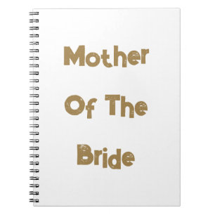 Cuaderno Bodas de la Madre de la Novia Regalo Favor Blanco 
