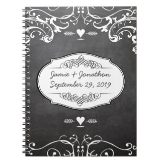 Cuaderno Bodas de tipografía de Chalkboard
