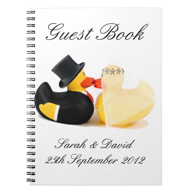 Cuaderno Bodas patos 3... libro de invitados para portátile (Frente)