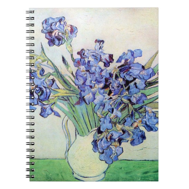 Cuaderno Bodegón con jarron y lirios de Vincent van Gogh (Frente)