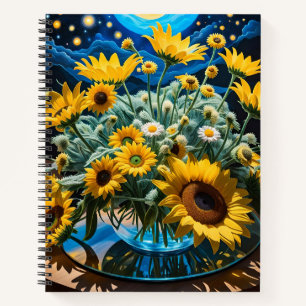 Cuaderno Bodegón Flores y Noche 1 - 001