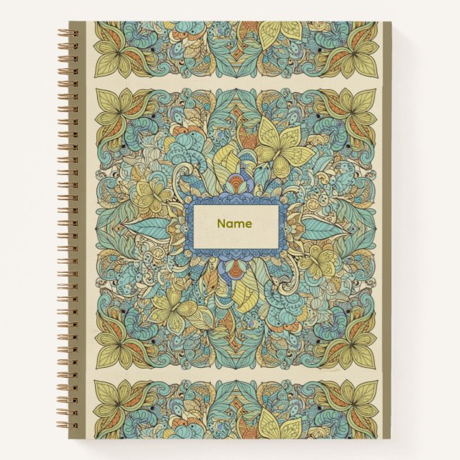 Cuaderno Bohemian Intricate Mandala & Butterfly Hardcover  (Anverso)