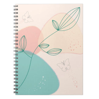 Cuaderno bohemio con vista a la naturaleza