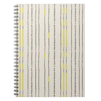 Cuaderno Bohemio rústico Líneas contemporáneas puntos minim