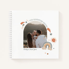 Cuaderno Boho Baby Rainbow Primer año Recuerdos y hitos