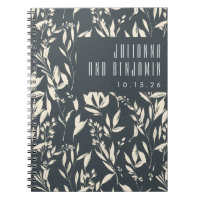 Boho Black Hand Drake Floral Boda Personalizado