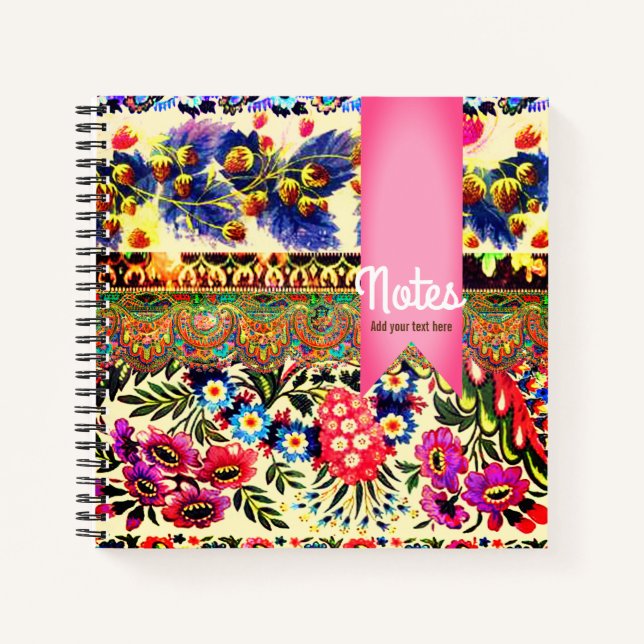 Cuaderno Boho Caravan Pink (Anverso)