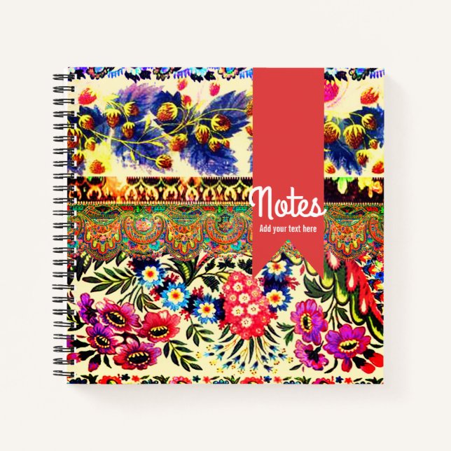 Cuaderno Boho Caravan Red (Anverso)