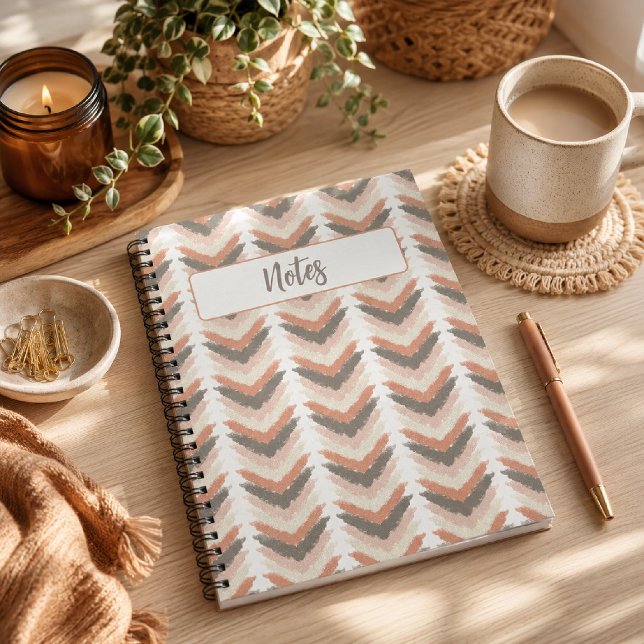 Cuaderno Boho Chevron (Boho Chevron Notebook)