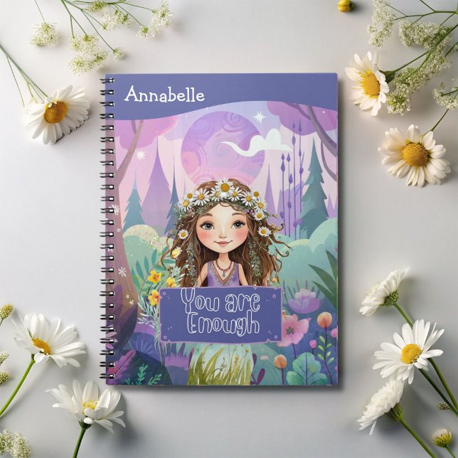 Cuaderno Boho Chica Blue "Eres suficiente" (Subido por el creador)