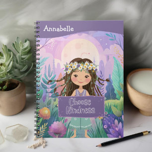 Cuaderno Boho Chica Purple "Choose Kindness"