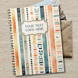 Cuaderno Boho de vuelta al Personalizado escolar Textos