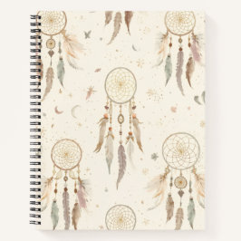 Cuaderno Boho Dreamcatcher Journal | Ethereal Feathers