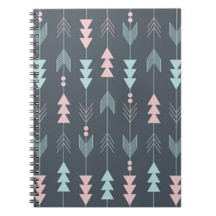 Cuaderno Boho estilo bohemio: Patrón étnico sin foco