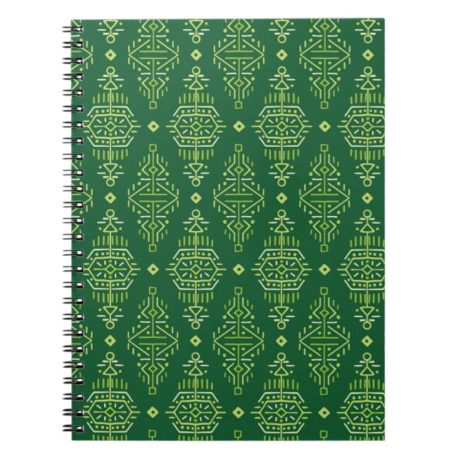 Cuaderno Boho étnico: Creativa tribal sin foco. (Frente)